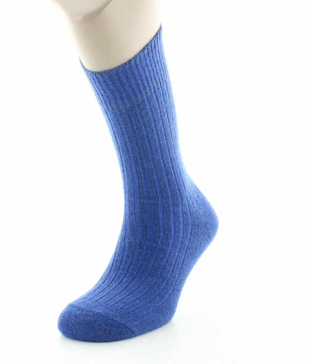 Online Berthe Aux Grands Pieds Chaussettes homme laine et acrylique bleu