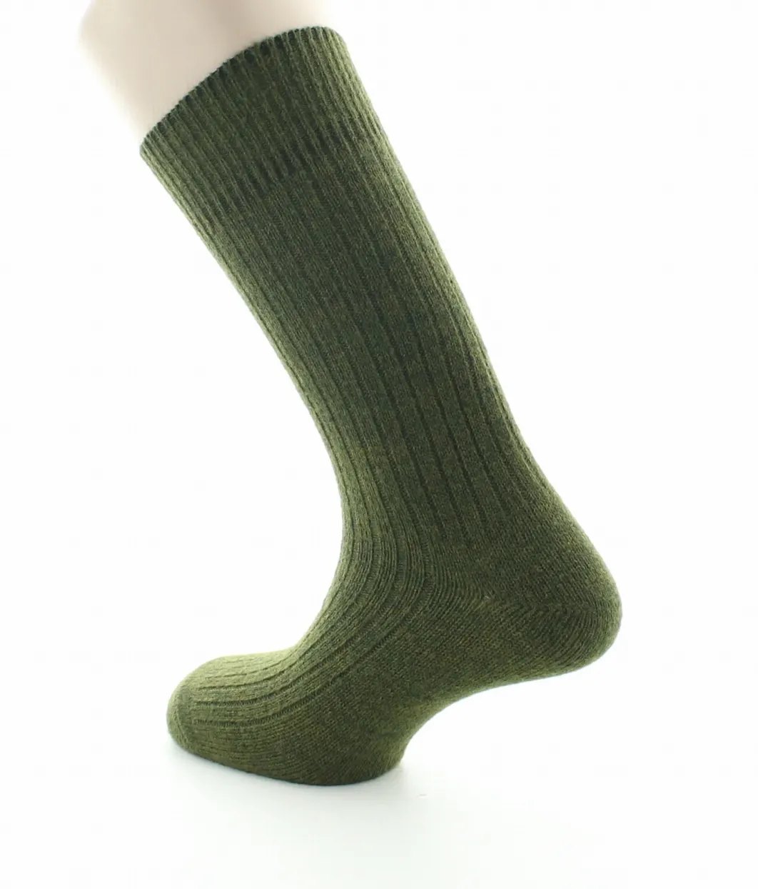 Fashion Berthe Aux Grands Pieds Chaussettes homme laine et acrylique kaki
