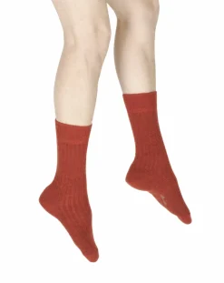 New Berthe Aux Grands Pieds Chaussettes homme laine et acrylique rouge