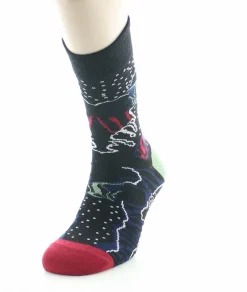Hot Berthe Aux Grands Pieds Chaussettes homme laine peignée poissons