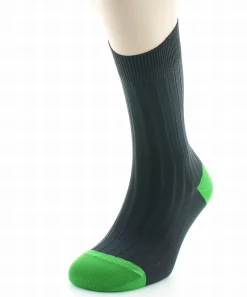Discount Berthe Aux Grands Pieds Chaussettes Jean GABIN anthracite / vert pomme