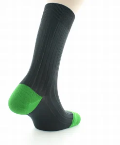 Discount Berthe Aux Grands Pieds Chaussettes Jean GABIN anthracite / vert pomme
