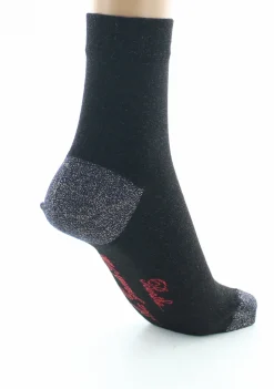 Clearance Berthe Aux Grands Pieds Chaussettes pailletées femme noir et marine