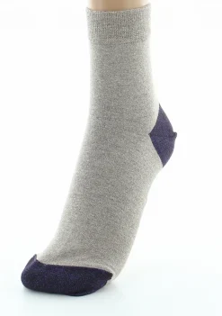 Online Berthe Aux Grands Pieds Chaussettes pailletées femme sable et violet