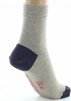 Online Berthe Aux Grands Pieds Chaussettes pailletées femme sable et violet