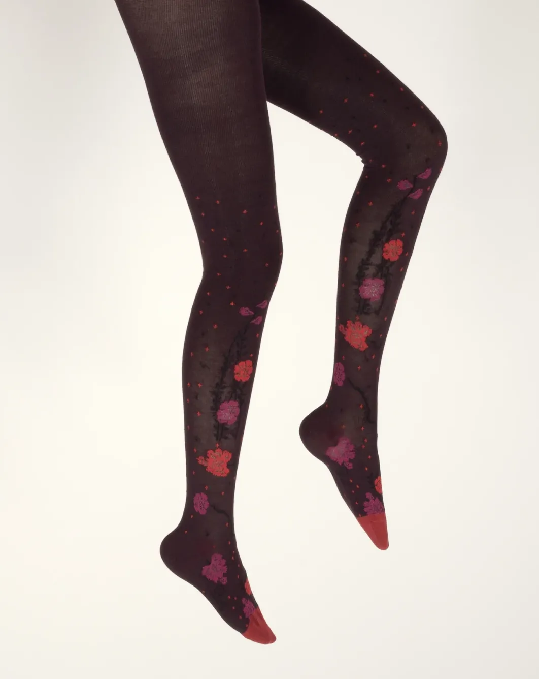 New Berthe Aux Grands Pieds Collants coton femme couleurs d'automne