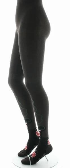 Best Berthe Aux Grands Pieds Collants coton femme fleurs