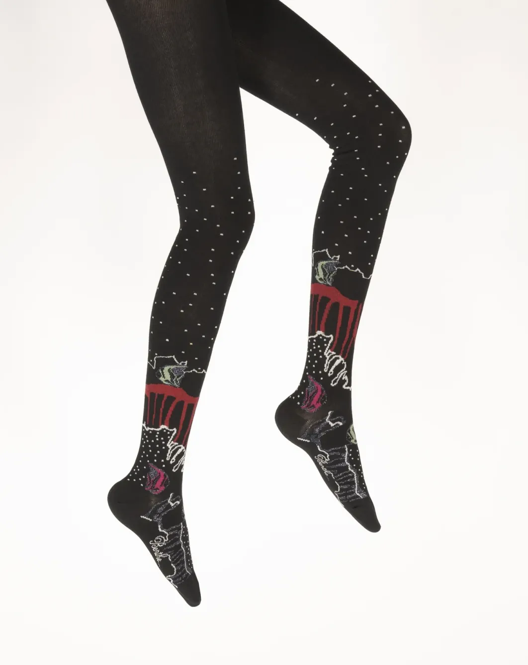 Sale Berthe Aux Grands Pieds Collants coton femme poissons