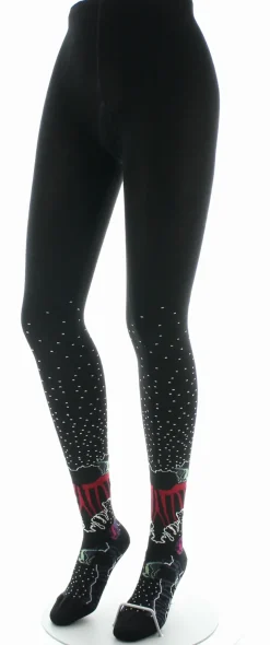 Sale Berthe Aux Grands Pieds Collants coton femme poissons