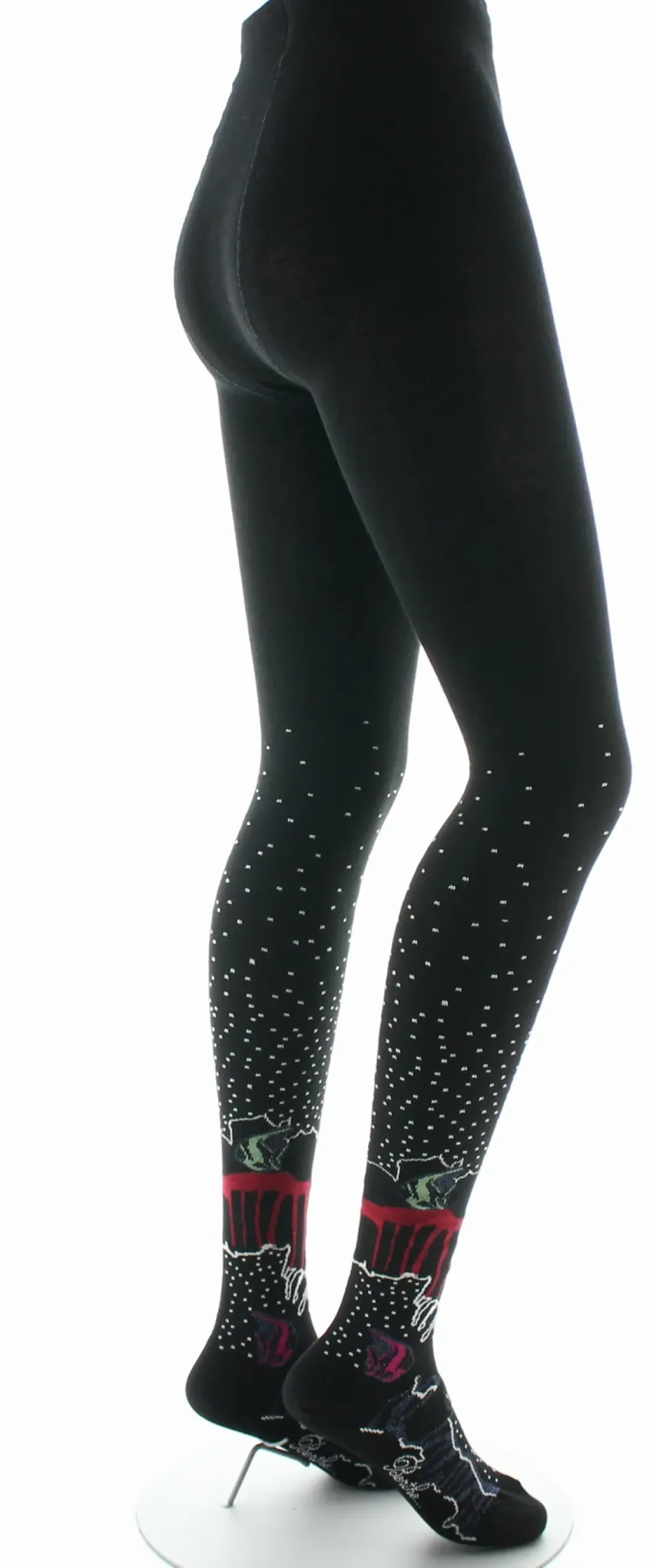 Sale Berthe Aux Grands Pieds Collants coton femme poissons