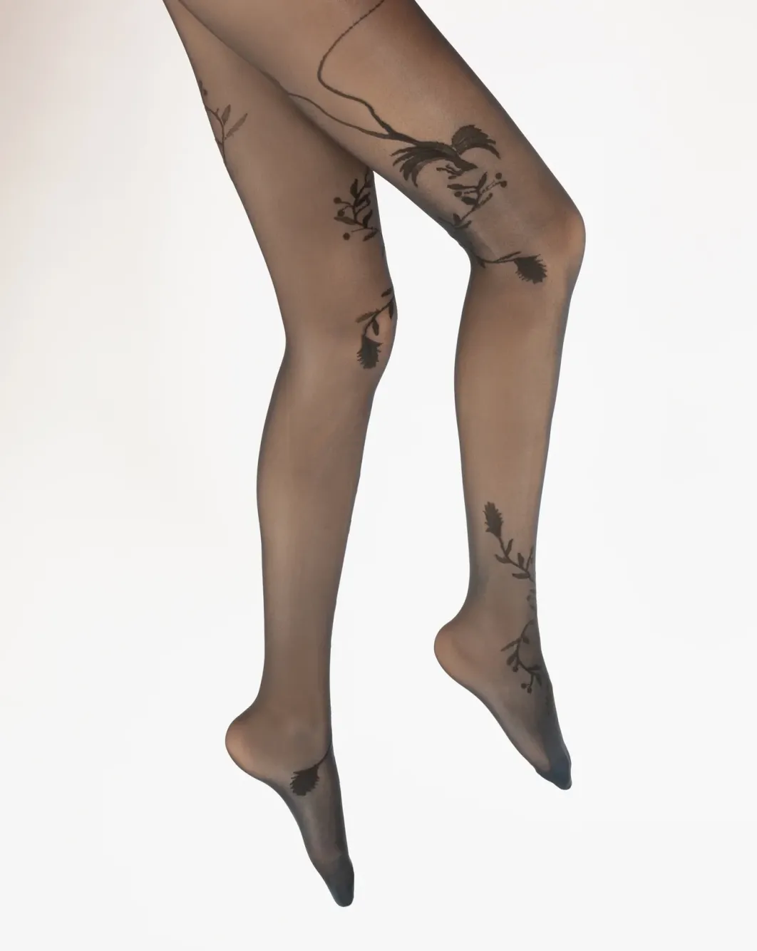 Clearance Berthe Aux Grands Pieds Collants 30D femme noir oiseau noir
