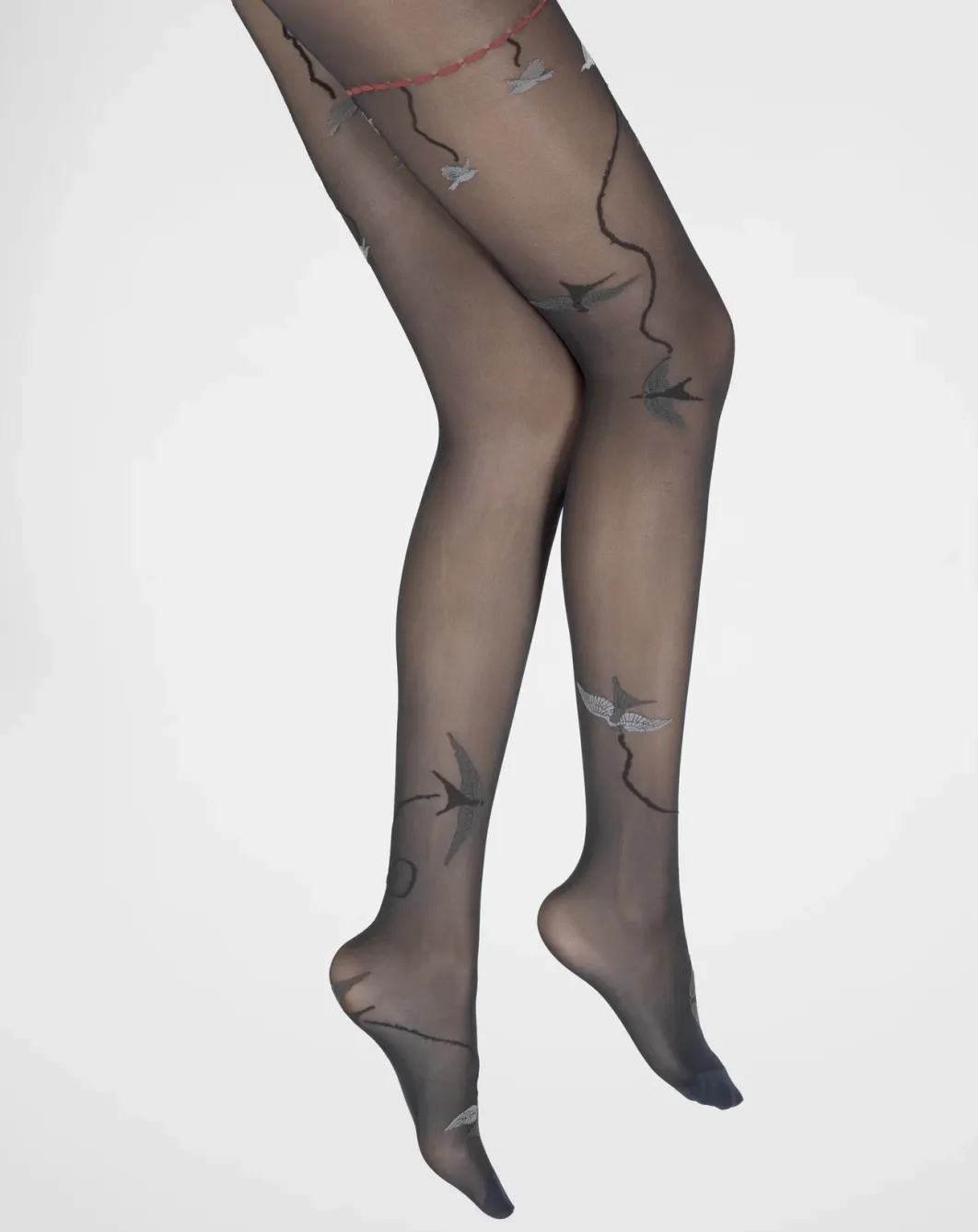 Outlet Berthe Aux Grands Pieds Collants 30D marine Hirondelles grises