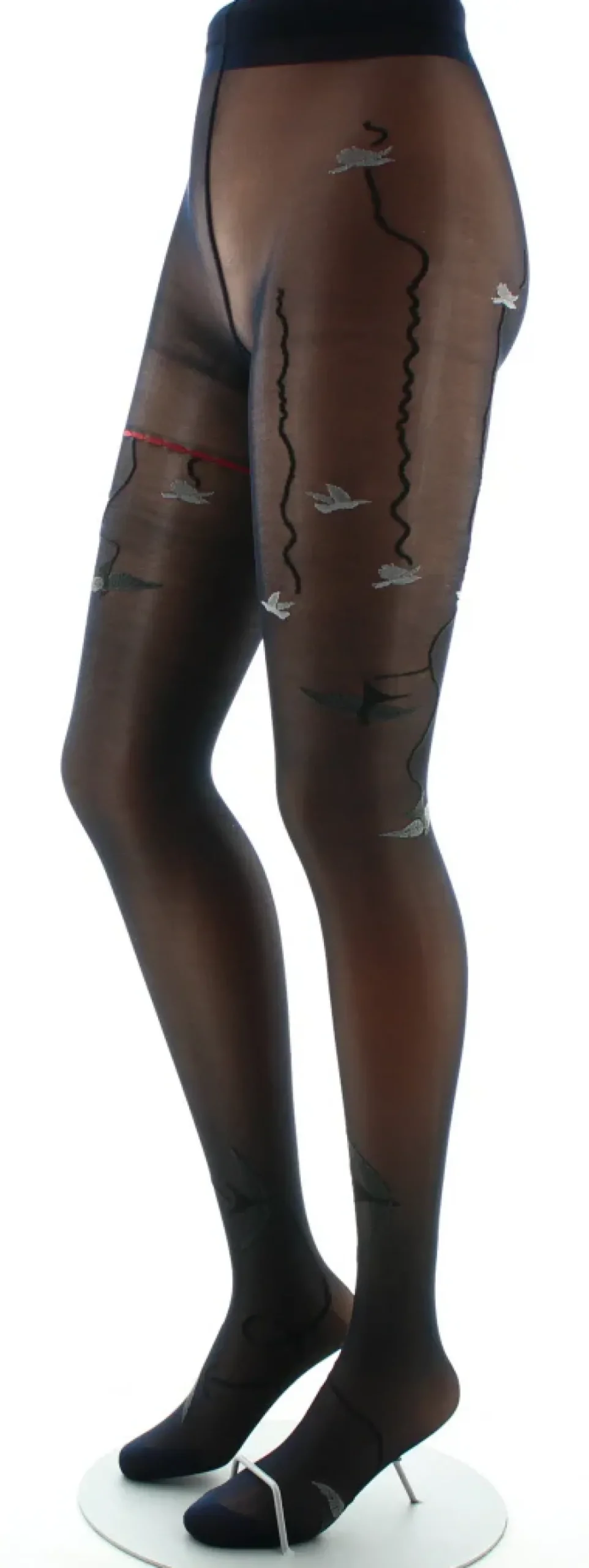Outlet Berthe Aux Grands Pieds Collants 30D marine Hirondelles grises