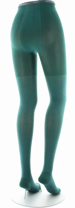 Best Berthe Aux Grands Pieds Collants en soie et fil d'écosse Turquoise