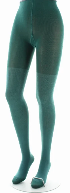 Best Berthe Aux Grands Pieds Collants en soie et fil d'écosse Turquoise