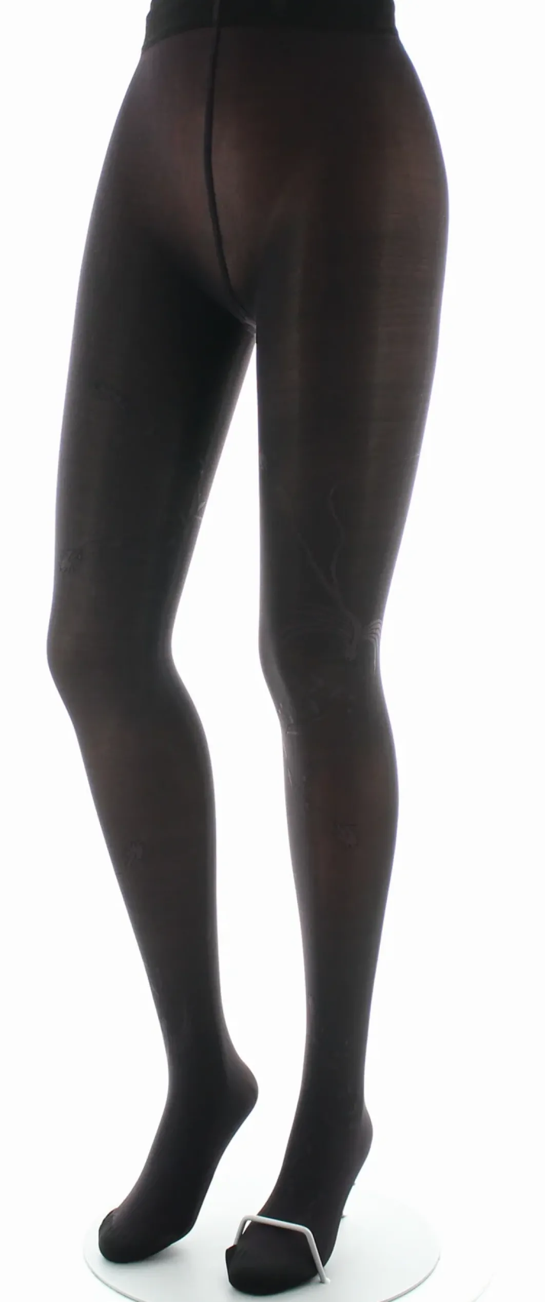 Outlet Berthe Aux Grands Pieds Collants femme 40D maille dévorée prune oiseau lyre