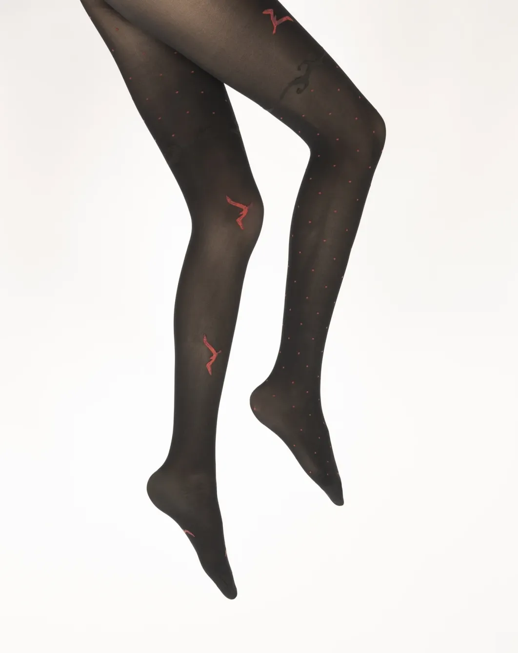 Clearance Berthe Aux Grands Pieds Collants femme 40D noir mouette rouge