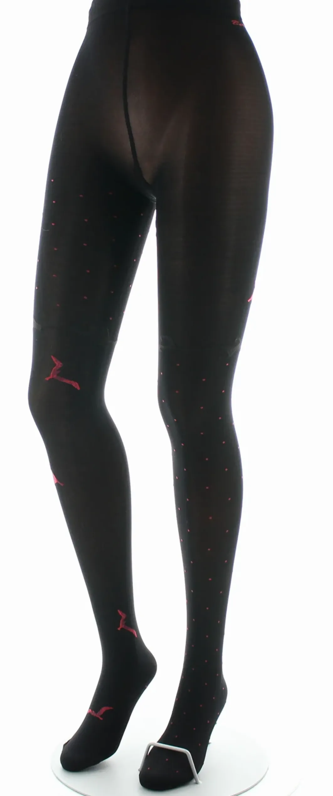 Clearance Berthe Aux Grands Pieds Collants femme 40D noir mouette rouge