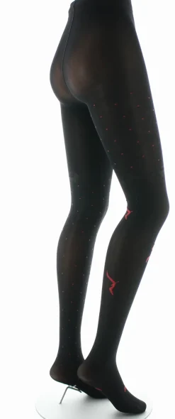Clearance Berthe Aux Grands Pieds Collants femme 40D noir mouette rouge