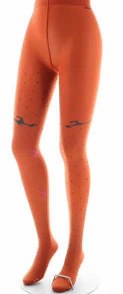 Fashion Berthe Aux Grands Pieds Collants femme 40D orange mouette rose