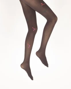 New Berthe Aux Grands Pieds Collants femme 40D prune mouette rose