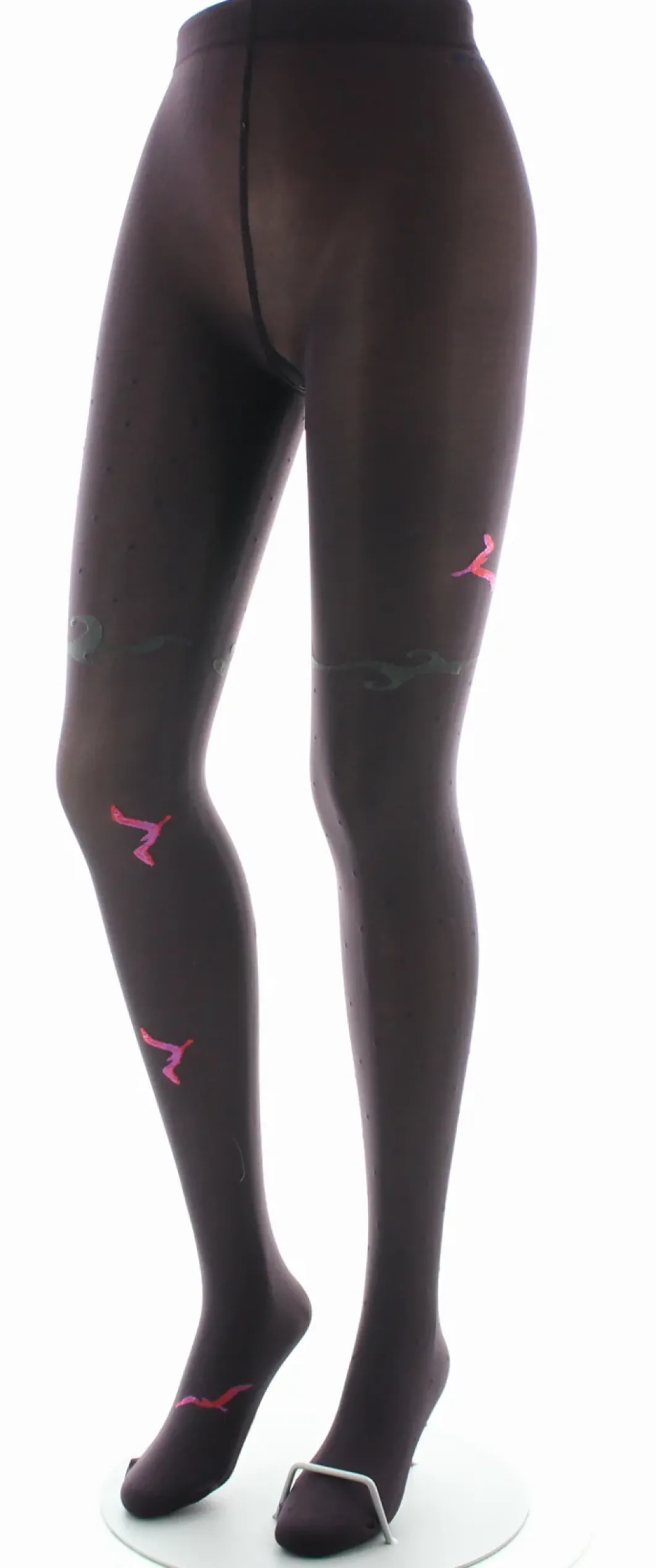 New Berthe Aux Grands Pieds Collants femme 40D prune mouette rose