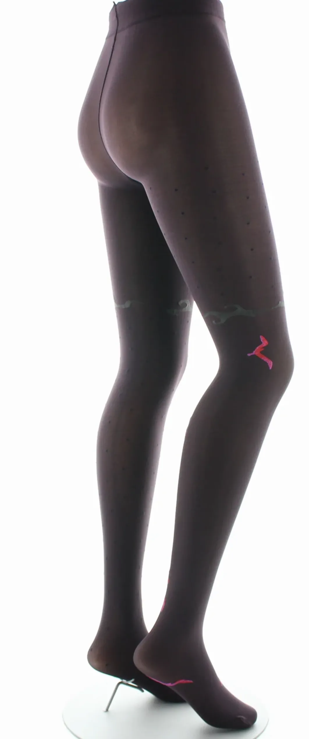 New Berthe Aux Grands Pieds Collants femme 40D prune mouette rose