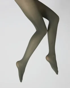 New Berthe Aux Grands Pieds Collants semi-opaques 40 deniers - Kaki