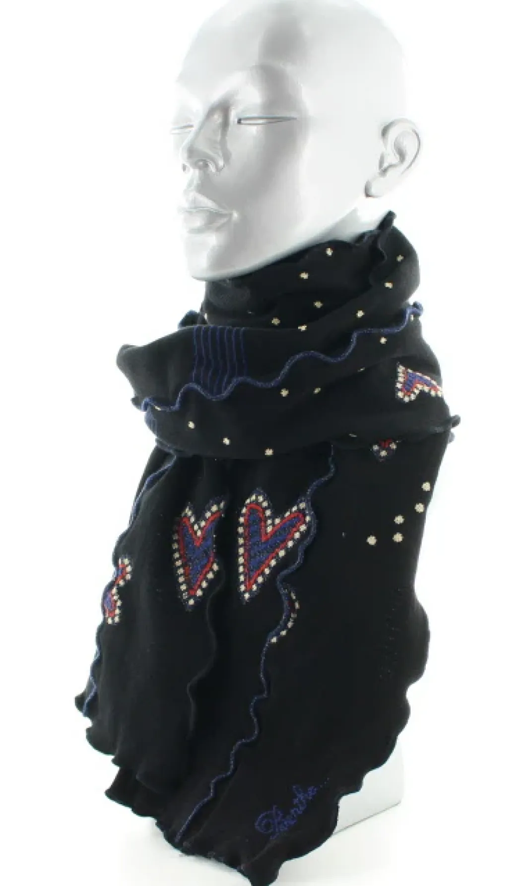 Fashion Berthe Aux Grands Pieds Echarpe femme coton coeur