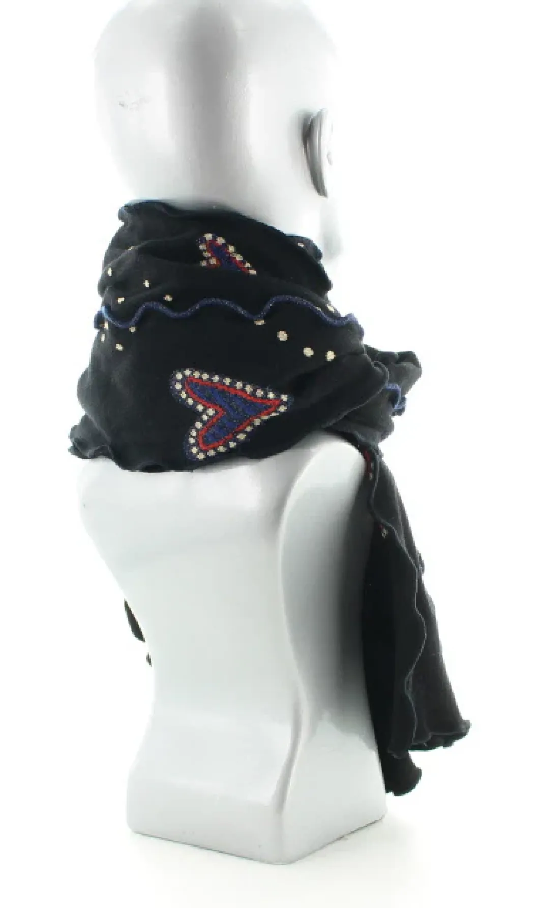 Fashion Berthe Aux Grands Pieds Echarpe femme coton coeur