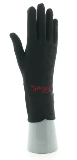 Outlet Berthe Aux Grands Pieds Gants en soie noir