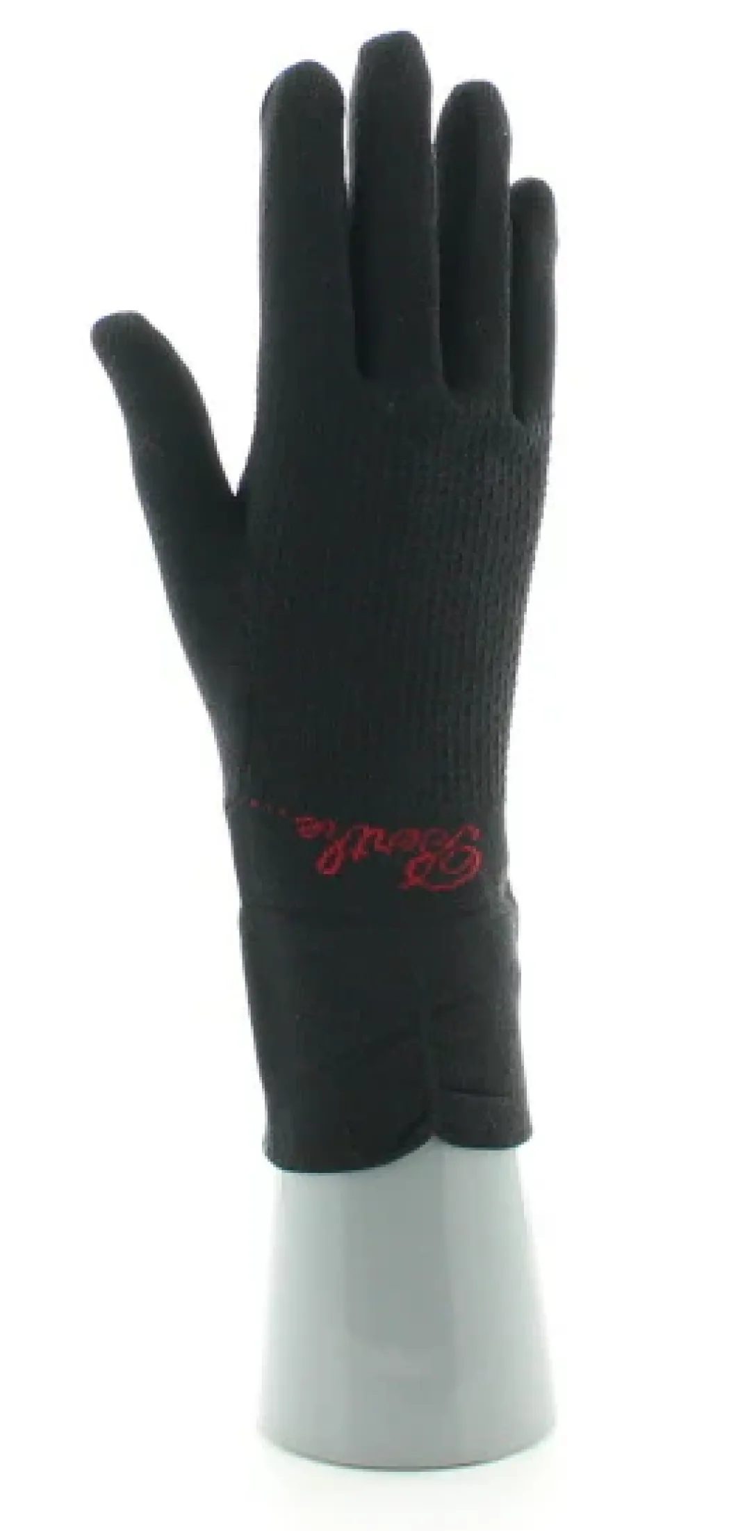 Outlet Berthe Aux Grands Pieds Gants en soie noir
