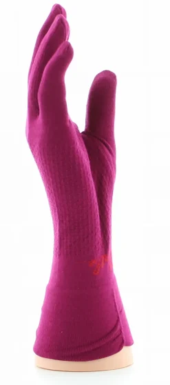 Hot Berthe Aux Grands Pieds Gants en soie rose
