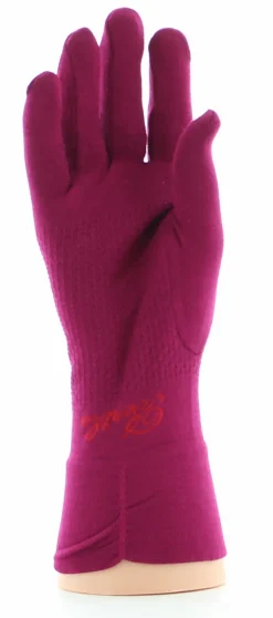 Hot Berthe Aux Grands Pieds Gants en soie rose