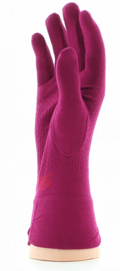 Hot Berthe Aux Grands Pieds Gants en soie rose