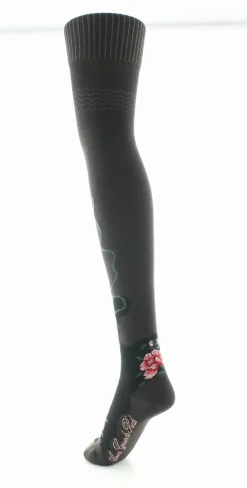 Clearance Berthe Aux Grands Pieds Jambières coton femme fleurs