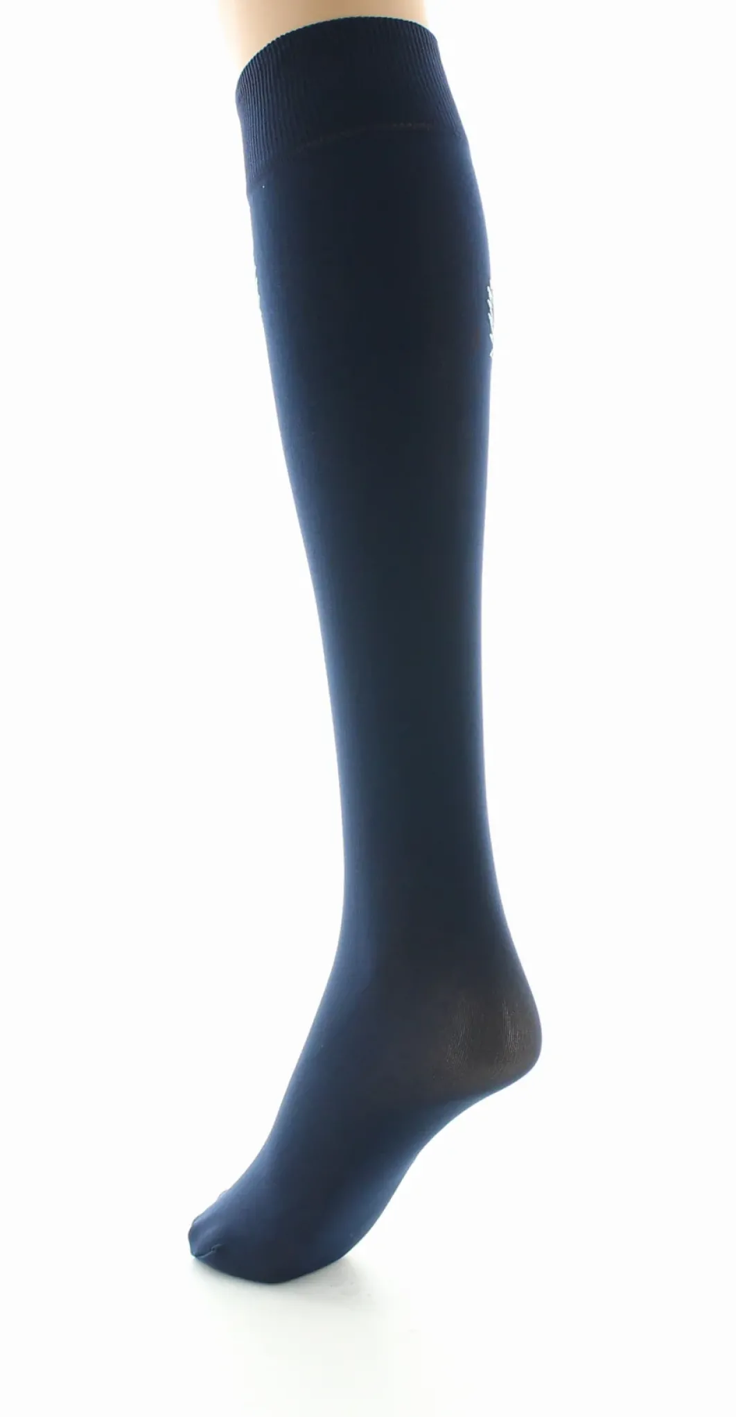 New Berthe Aux Grands Pieds Mi-bas femme 40D marine oiseau lyre bleu