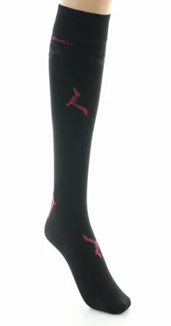 Discount Berthe Aux Grands Pieds Mi-bas femme 40D noir mouette rouge