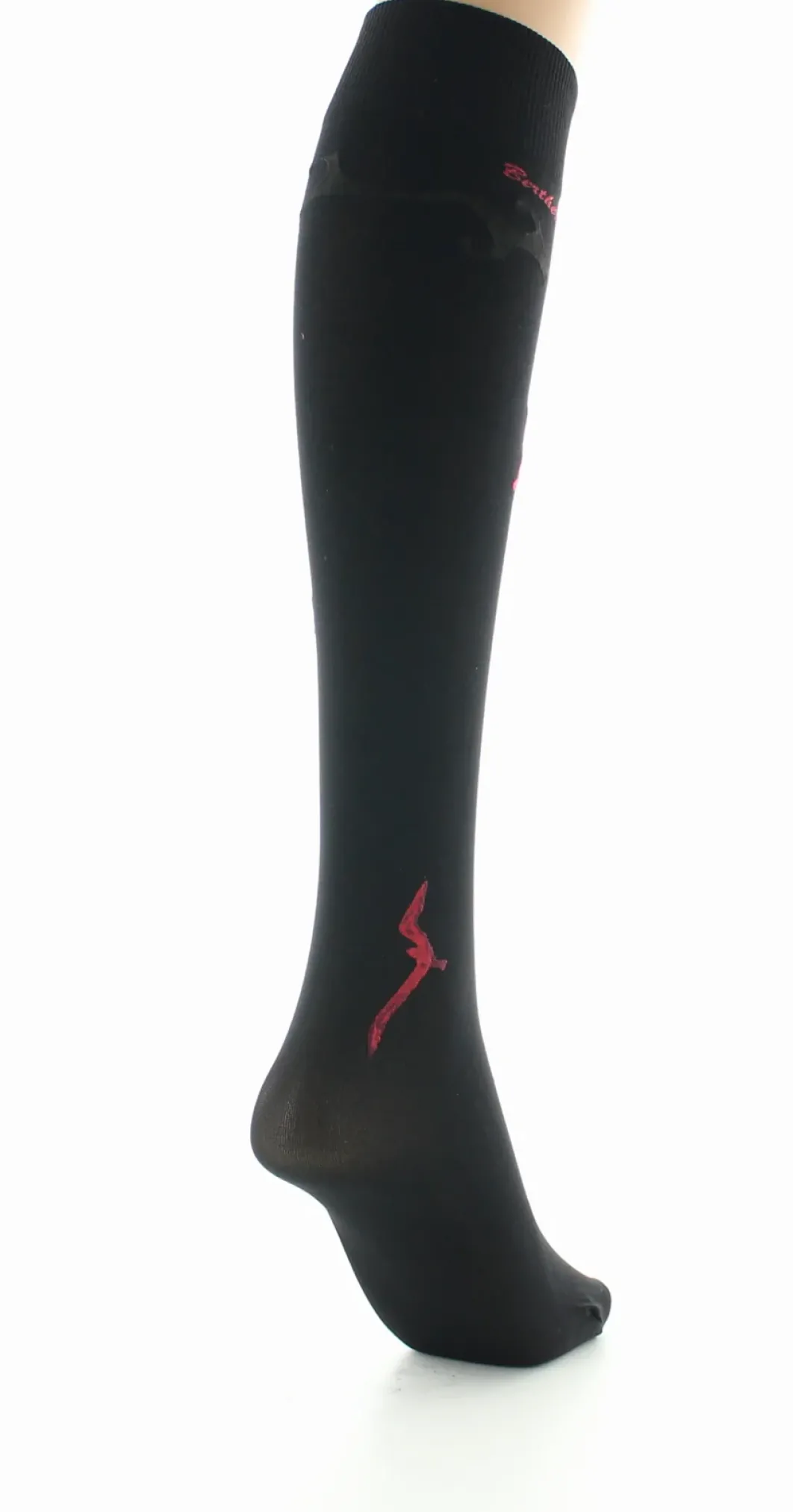 Discount Berthe Aux Grands Pieds Mi-bas femme 40D noir mouette rouge