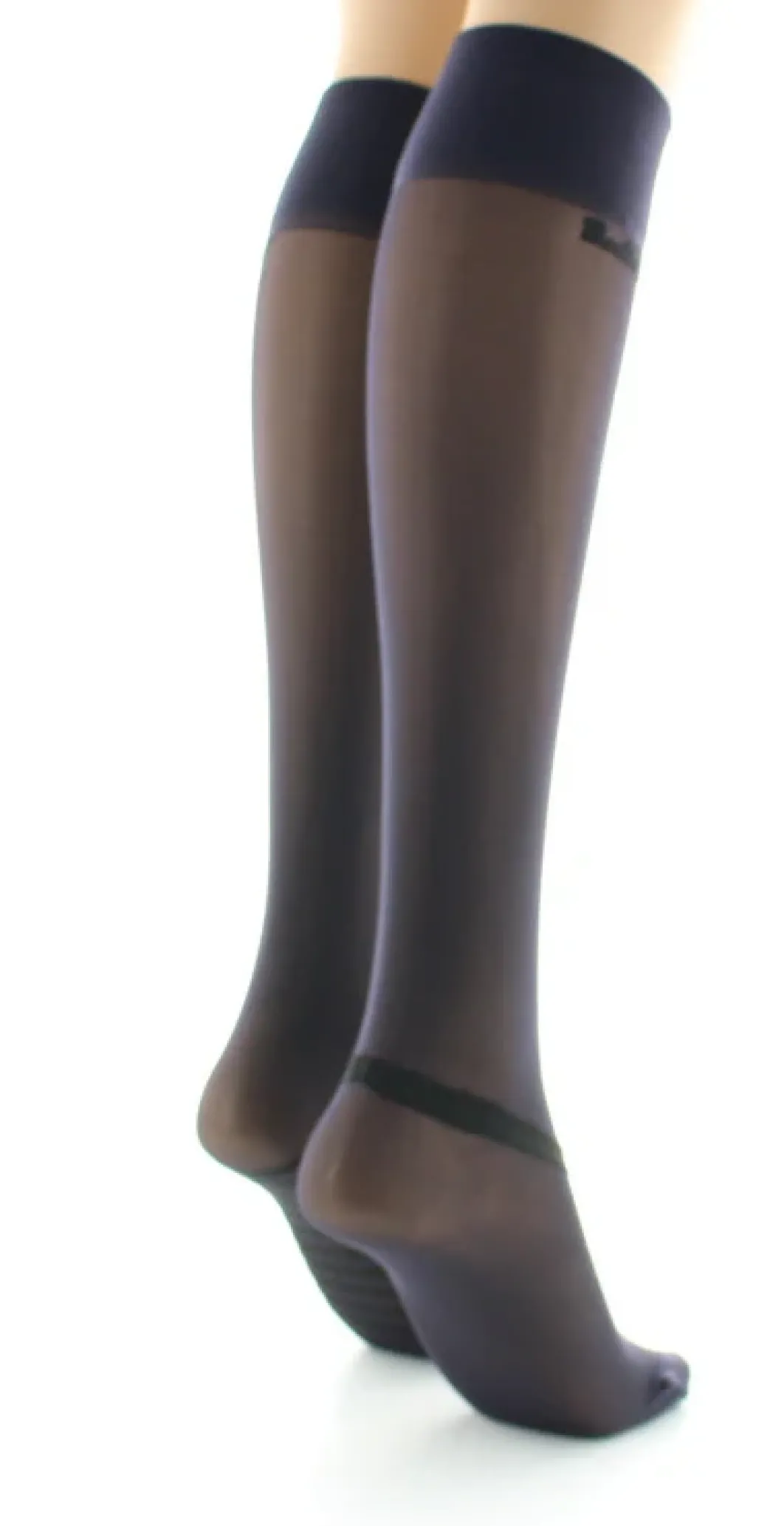 Best Berthe Aux Grands Pieds Mi-bas nœuds et rayures Noir