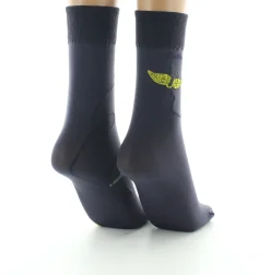 Outlet Berthe Aux Grands Pieds Mi-chaussettes 40D femme raisin hirondelle jaune