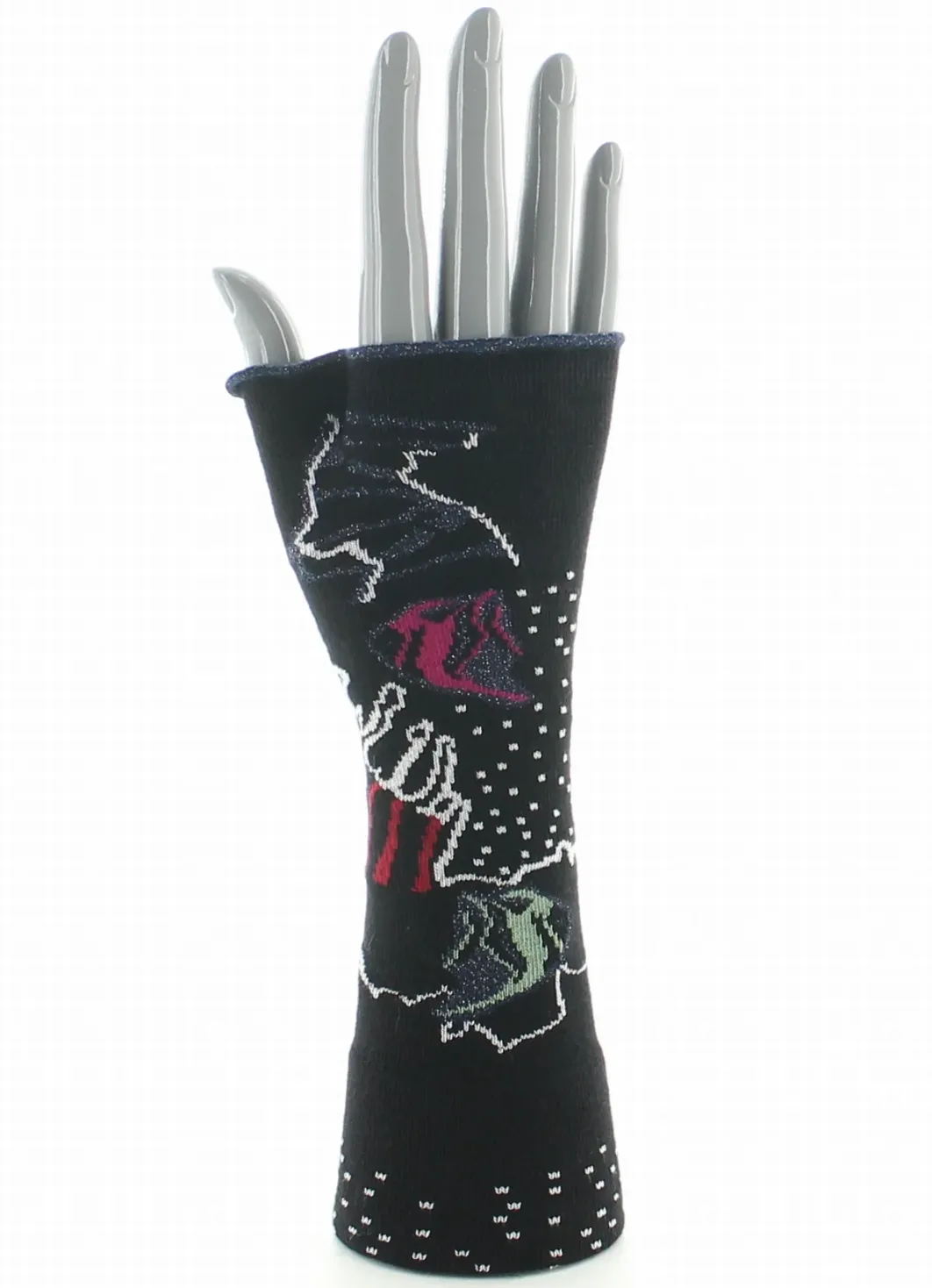New Berthe Aux Grands Pieds Mitaines coton femme poissons