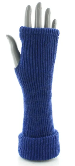 Online Berthe Aux Grands Pieds Mitaines en mohair Bleu Royal
