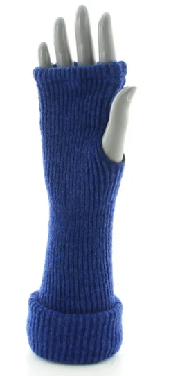 Online Berthe Aux Grands Pieds Mitaines en mohair Bleu Royal