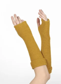 Sale Berthe Aux Grands Pieds Mitaines en mohair Safran