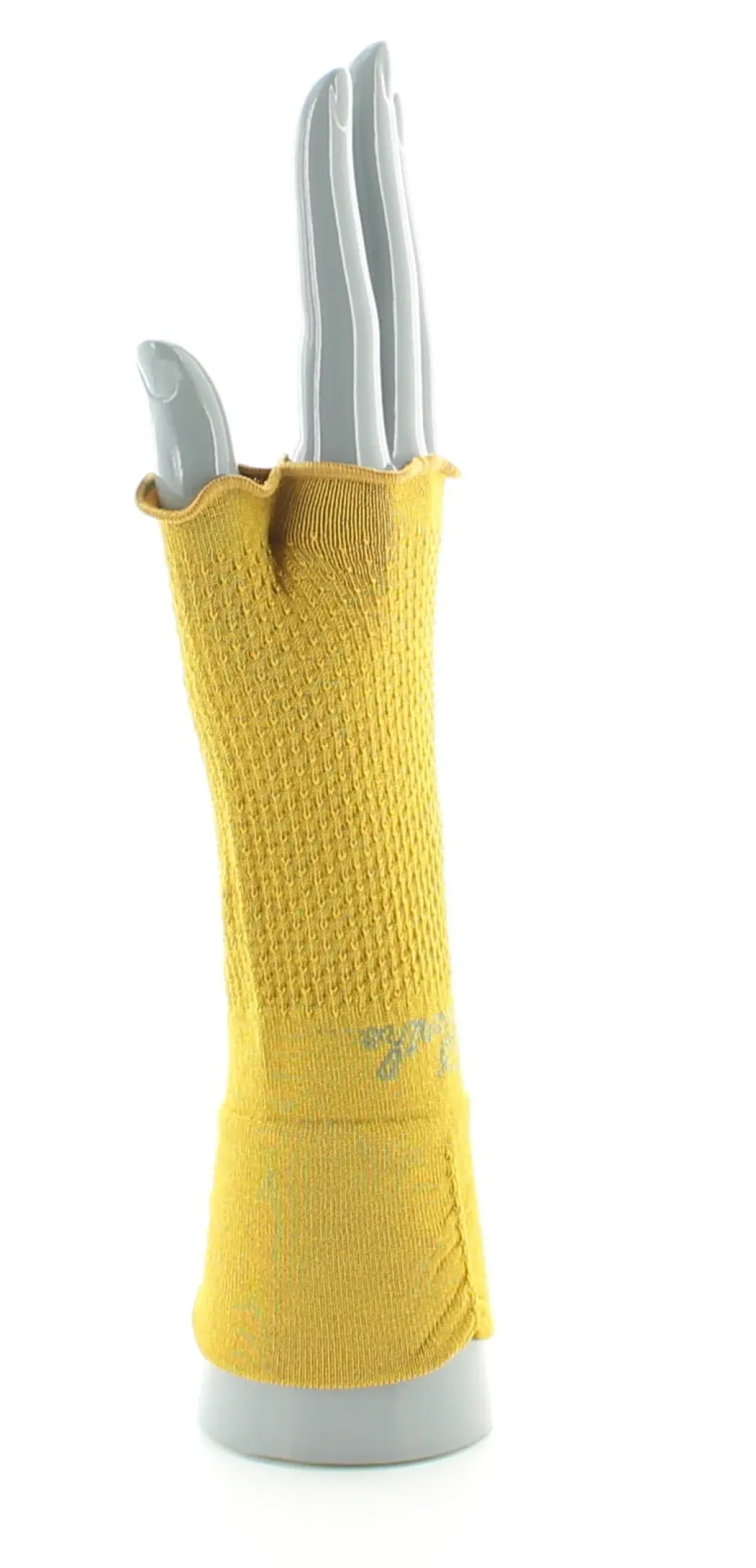 Fashion Berthe Aux Grands Pieds Mitaines en soie Jaune Tournesol