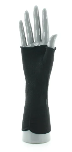 Fashion Berthe Aux Grands Pieds Mitaines en soie Noir