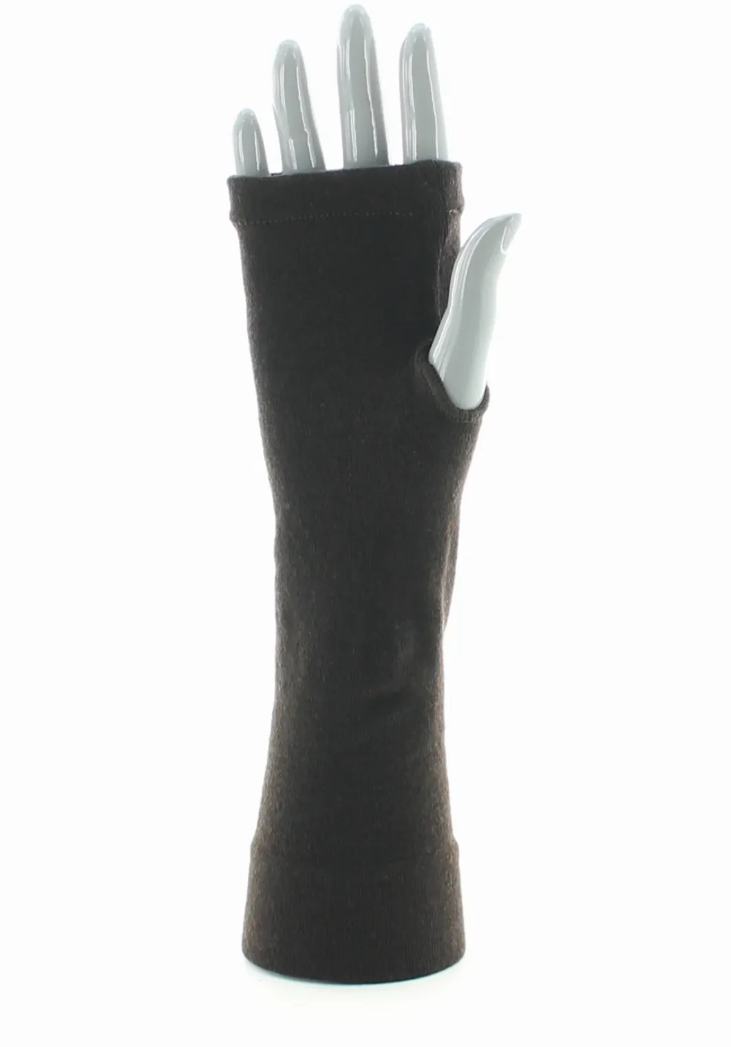 Hot Berthe Aux Grands Pieds Mitaines femme cachemire marron