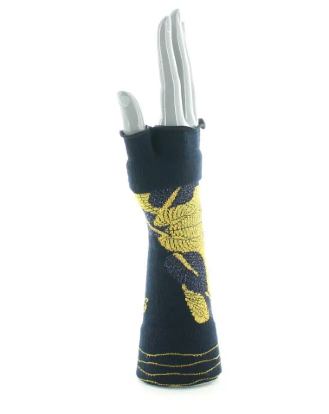 Best Berthe Aux Grands Pieds Mitaines femme coton feuilles d'or
