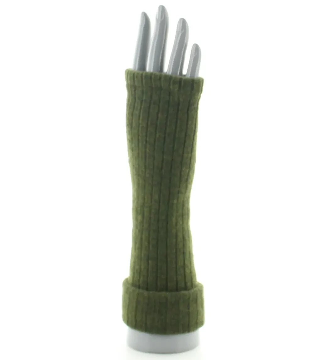 New Berthe Aux Grands Pieds Mitaines femme laine et acrylique kaki